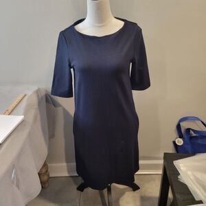 Adrienne Vittadini Navy Short Sleeve Mini Dress Women's size 6